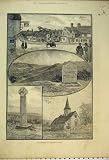 1886 RAMBLING SKETCHES HASLEMERE SURREY CHURCH KNOLL