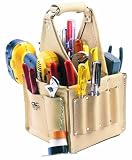 Custom Leathercraft 526 Electricians and Maintenance Tool Pouch, Top Grain Leather, 17-Pocket