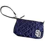 MLB San Diego Padres Navy Blue Quilted Wristlet Purse