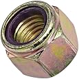 Steel Lock Nut, Zinc Yellow-Chromate Plated Finish, Grade 8, Right Hand Threads, Nylon Insert, Inch