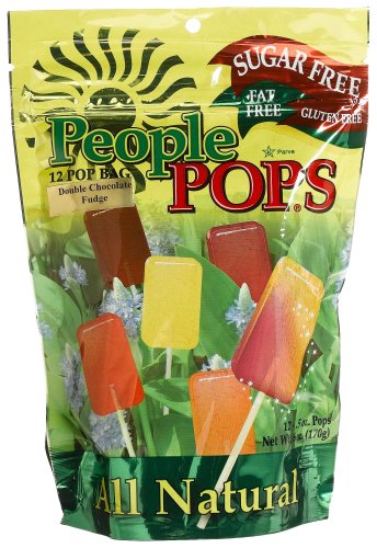 People Pops Double Chocolate Fudge Pops, 12-Pop Bags (Pack of 12)