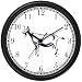 Billy Goat Animal Wall Clock by WatchBuddy Timepieces (Black Frame)