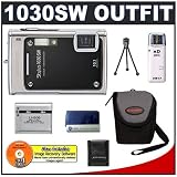 Olympus Stylus 1030SW 10.1MP Digital Camera with 3.6x Optical Wide Angle Zoom (Black) + Cameta Bonus Accessory Kit