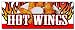 24" HOT WINGS 1 DECAL sticker buffalo spicy chicken crispy sauce hot sauce