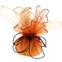10 Designer Organza Fabric Drawstring Gift Bags Pouches Party Favor Gifts Packaging Orange Cream Medium Size