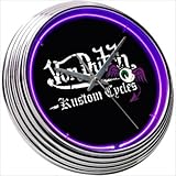 IMAGE OF Black Von Dutch Neon Clock