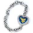 West Virginia Mountaineers Gametime Heart Bracelet/Watch