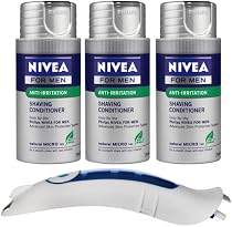Philips New Nivea for Men CoolSkin Shaving Conditioner Balm HS803/04 With Replacement Cartridge - 3 Pack
