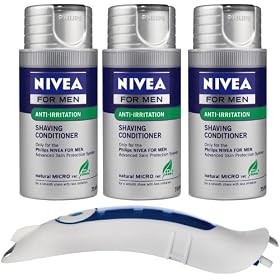 Philips HS803/04 NIVEA for Men CoolSkin Shaving Conditioner Balm with Replacement Cartridge - 3-Pack