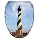 Toilet Tattoos TT-1018-O Cape Hatteras Decorative Applique For Toilet Lid, Elongated