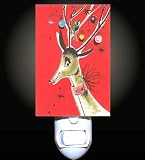Vintage Reindeer Decorative Night Light