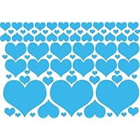 Set of 79 - Hearts Vinyl Wall Graphic Decals Stickers