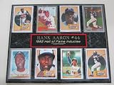 Atlanta Braves Hank Aaron 8 Card Plaque