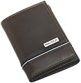 Nautica Men's Trifold Wallet, Brown, One Size