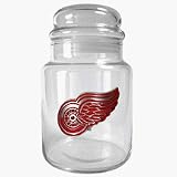 Detroit Red Wings 31 oz Glass Candy Jar