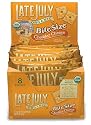 Late July Organic Bite Size Cheddar Cheese Crackers, 8-Count Boxes (Pack of 4)