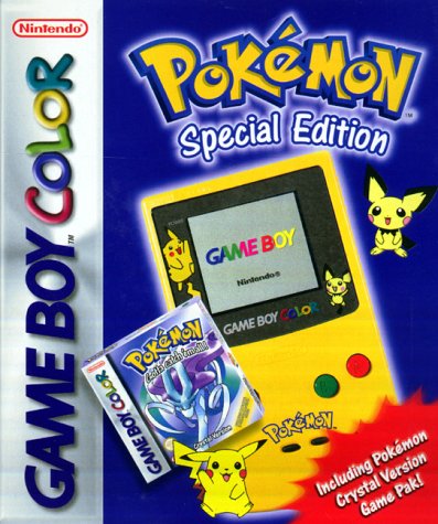 Childrens Toyshop  Video Games : Pokémon Crystal/Game Boy Console Bundle (Game Boy Color)