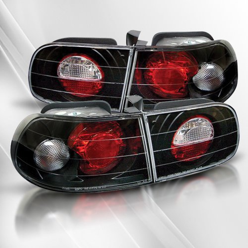 Honda Civic 3DR 92 93 94 95 Tail Lights ~ pair set (Black)