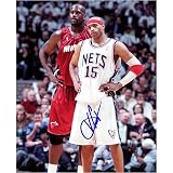 Vince Carter New Jersey Nets - Standing with Shaq - 8x10 Autographed Photograph