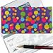 Lenticular Check Book Cover, 3D CORLOR BALLS , PINK, GREEN R-D124-CBC Image