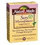 Nature Made Soy 50 Menopause Supplement Tablets, 30-Count Boxes (Pack of 3)