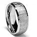 Deep Laser Etched Tungsten Carbide Ring W/ Celtic Design sizes 8 to 12