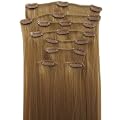 Clip In Extensions Set 60 cm - 100 % Kanekalon -Haarverl�ngerungsset - Farbe #18 naturblond