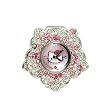 Hello Kitty Pink and White Stone Flower Watch Ring