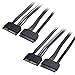 Cable Matters (2-Pack) 22-Pin Power and Data SATA Extension Cable - 20 Inches
