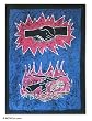 Batik wall hanging, 'Avoid Conflict'