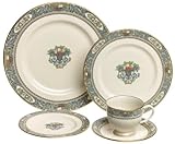 Lenox Autumn Gold-Banded Fine China 20-Piece Dinnerware Set, Service for 4