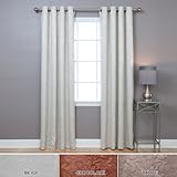 IMAGE OF Damask Embossed Grommet Curtain 84