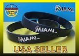 MLB Team Miami Marlins Silicone Bracelet Wristband