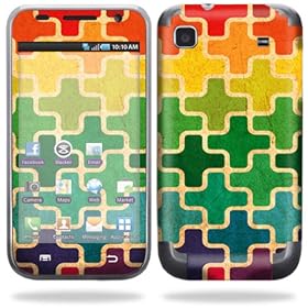 Protective Vinyl Skin Decal Cover for Samsung Galaxy S i9000 Cell Phone - Color Swatch by 