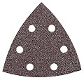 Bosch SDTR242 Detail Triangle, Hook & Loop Sanding Sheet, Red, 240 Grit (25 Pack)