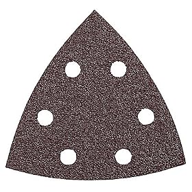 Bosch SDTR242 Detail Triangle, Hook and Loop Sanding Sheet, Red, 240 Grit (25 Pack) by Bosch