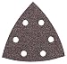 Bosch SDTR242 Detail Triangle, Hook & Loop Sanding Sheet, Red, 240 Grit (25 Pack)