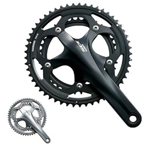 【クリックで詳細表示】シマノ 105 FC-5700 ダブルクランクセット(53-39T) ブラック/175mm