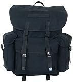 Canvas Nato Style Rucksack MEDIUM - Military Spec - Unisex - Black