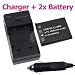 2 x NP-45 Replacement Battery + Smart Battery Charger FOR Fuji FinePix Z100FD / Z10FD / Z200FD / Z20fd / Z30 / Z300 / Z33 / Z33WP / Z37 / Z70 / Z700EXR SLR Camera