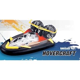 MICROGEAR CASE 4 R C Super Racer Hovercraft with Dual Control Power Motor from Hovercraft