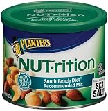 Planters NUT-rition Mix (Macademias, Cashews and Almonds),South Beach Diet Recommended, With Sea Salt, 9.75-Ounce Cans (Pack of 3)