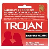Trojan Non Lubricated: 12 Pack of Condoms
