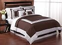 Chocolate Hotel Spa Collection Duvet Comforter Cover 6 piece Bedding Set-Available in King and Queen