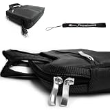 Apple iPad Touch tablet Messenger case fits well with all accessories for Apple iPad Wifi / 3G Model 16GB, 32GB, 64GB with Removable Shoulder Strap + Includes a 4-inch eBigValue (TM) Determination Hand Strap