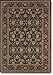 6'6 x 9'6 Couristan Himalaya Isfahan - Ebony-Persian Red Rectangular