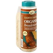 Edward  Sons Organic Low Sodium Breadcrumbs Lightly Salted 15-Ounce Canisters Pack of 6