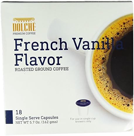 Dolche Premium Vietnamese Coffee for Keurig K-Cup Brewers, 18 Count (French Vanilla Flavor)