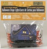 Celebrations Inliten 34080-73 Halloween Drape Lights - Orange Bulb