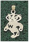 Logo Art Wisconsin Badgers 10K Gold Team Logo 2 Sided 3/4 Pendant